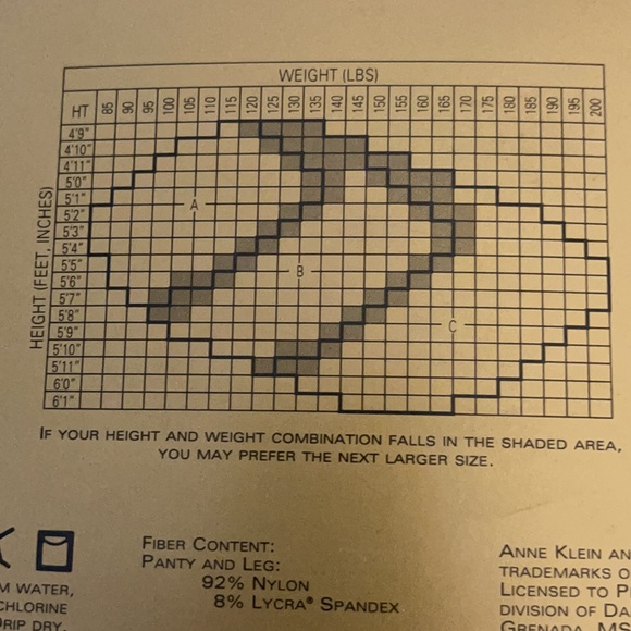 Anne Klein Signature Sheer Control Top Pantyhose - Picture 5 of 8